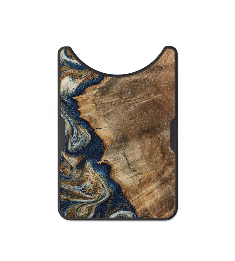 Alloy Wood Wallet - Adalee (Teal & Gold, 799649)