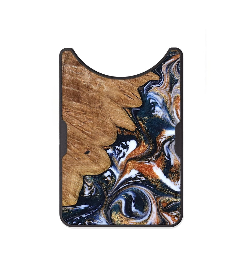 Alloy Wood Wallet - Liana (Teal & Gold, 799651)