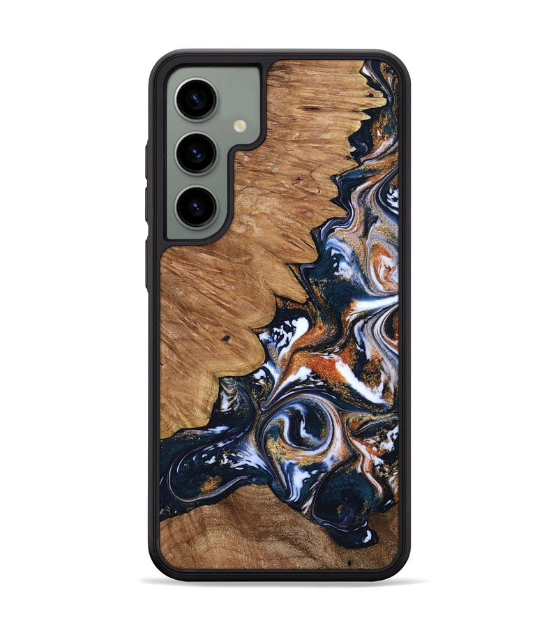 Galaxy S24 Plus Wood Phone Case - Liana (Teal & Gold, 799651)