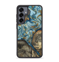 Galaxy S25 Plus Wood Phone Case - Joselyn (Teal & Gold, 799654)