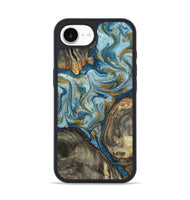 iPhone 16e Wood Phone Case - Joselyn (Teal & Gold, 799654)