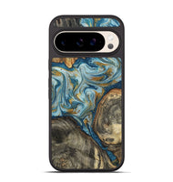 Pixel 10 Wood Phone Case - Joselyn (Teal & Gold, 799654)
