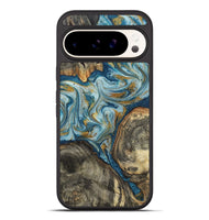 Pixel 10 Pro XL Wood Phone Case - Joselyn (Teal & Gold, 799654)