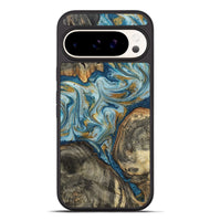Pixel 9 Pro XL Wood Phone Case - Joselyn (Teal & Gold, 799654)