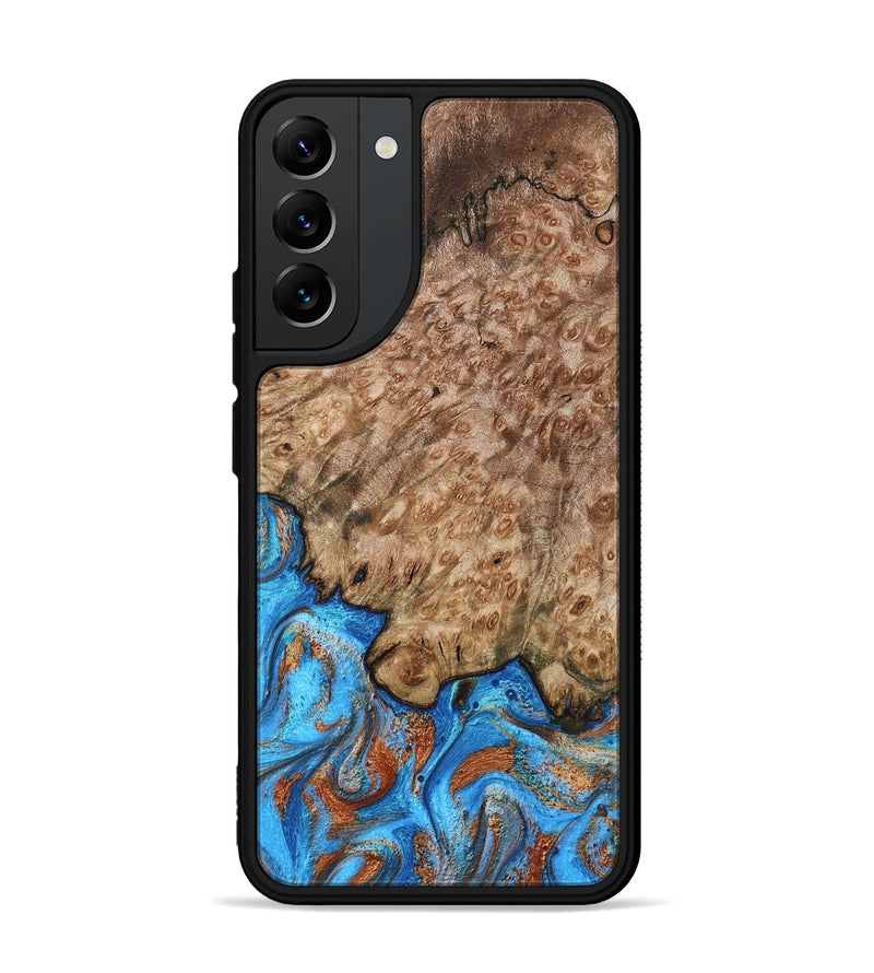 Galaxy S22 Plus Wood Phone Case - Orion (Teal & Gold, 799655)