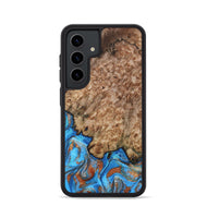 Galaxy S24 Wood Phone Case - Orion (Teal & Gold, 799655)