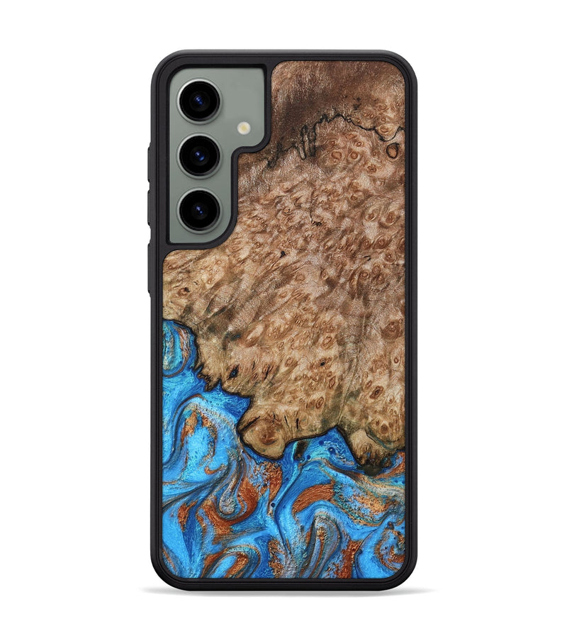 Galaxy S24 Plus Wood Phone Case - Orion (Teal & Gold, 799655)