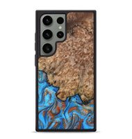 Galaxy S24 Ultra Wood Phone Case - Orion (Teal & Gold, 799655)