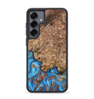 Galaxy S25 Plus Wood Phone Case - Orion (Teal & Gold, 799655)