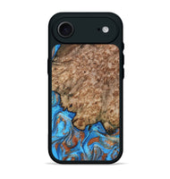 iPhone 17 Air Wood Phone Case - Orion (Teal & Gold, 799655)