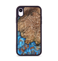 iPhone Xr Wood Phone Case - Orion (Teal & Gold, 799655)