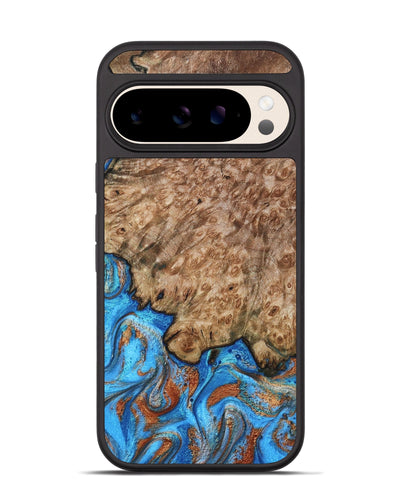 Pixel 10 Wood Phone Case - Orion (Teal & Gold, 799655)