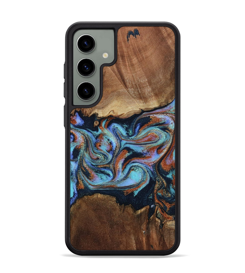 Galaxy S24 Plus Wood Phone Case - Atlas (Teal & Gold, 799656)