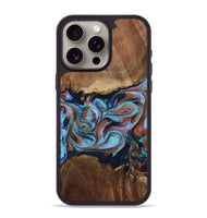 iPhone 15 Pro Max Wood Phone Case - Atlas (Teal & Gold, 799656)