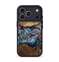 iPhone 17 Pro Wood Phone Case - Atlas (Teal & Gold, 799656)