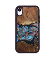iPhone Xr Wood Phone Case - Atlas (Teal & Gold, 799656)