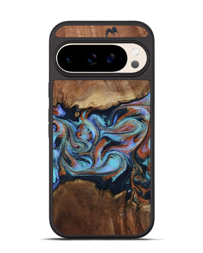 Pixel 10 Wood Phone Case - Atlas (Teal & Gold, 799656)
