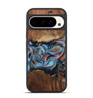 Pixel 9 Pro Wood Phone Case - Atlas (Teal & Gold, 799656)