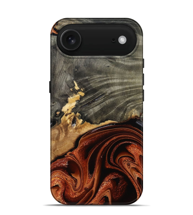 iPhone 17 Air Wood Live Edge Phone Case - Issac (Red, 799657)