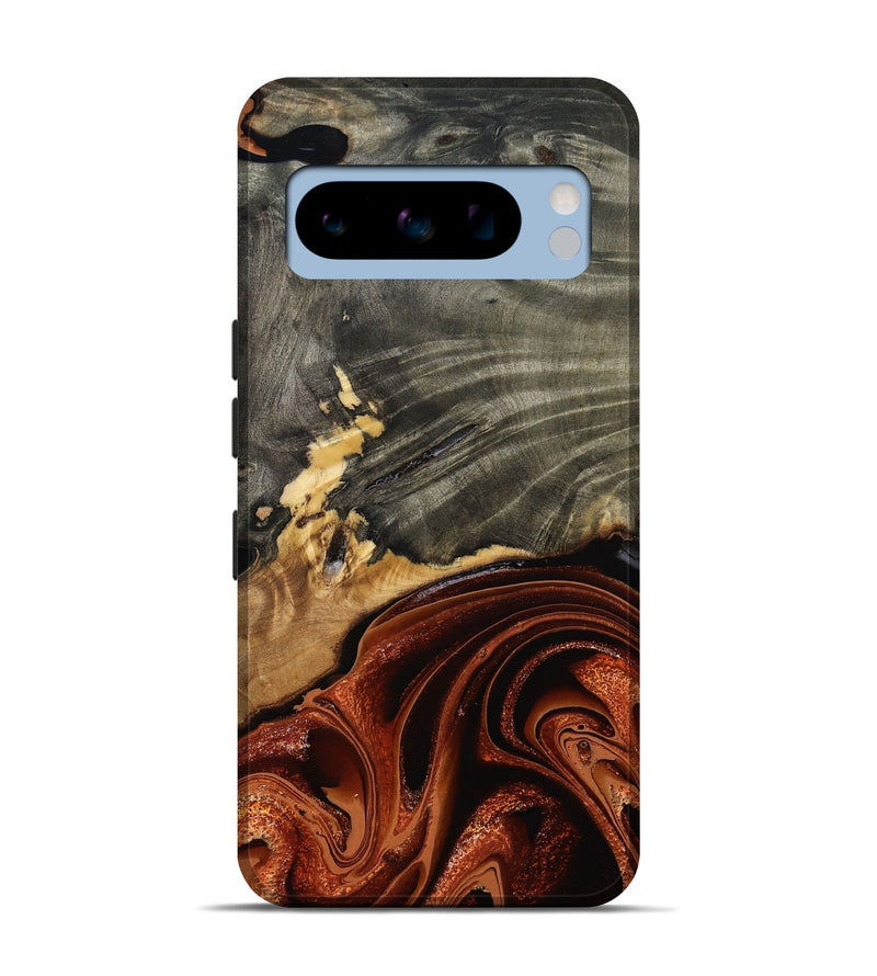 Pixel 8 Pro Wood Live Edge Phone Case - Issac (Red, 799657)