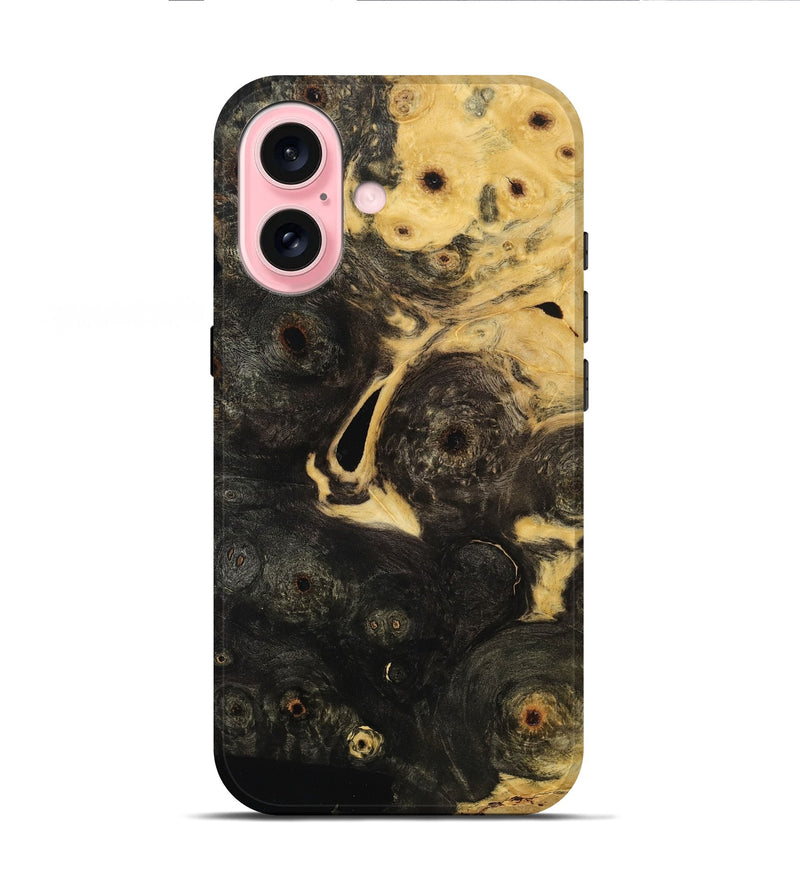 iPhone 16 Wood Live Edge Phone Case - Alyse (Wood Burl, 799658)