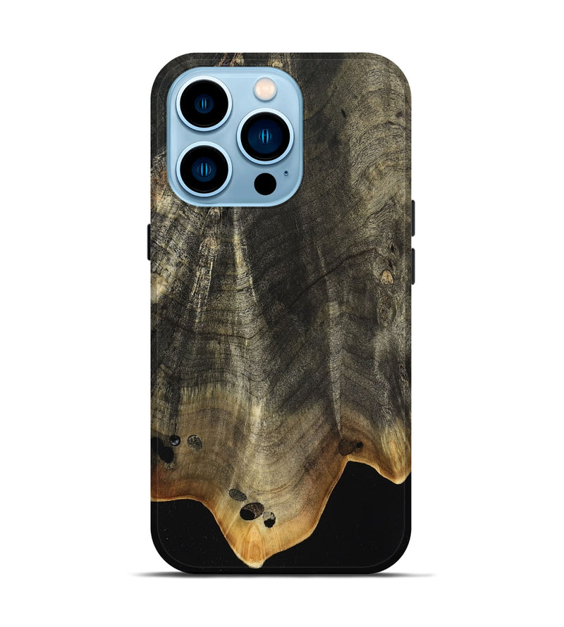 iPhone 14 Pro Wood Live Edge Phone Case - Elmo (Wood Burl, 799659)