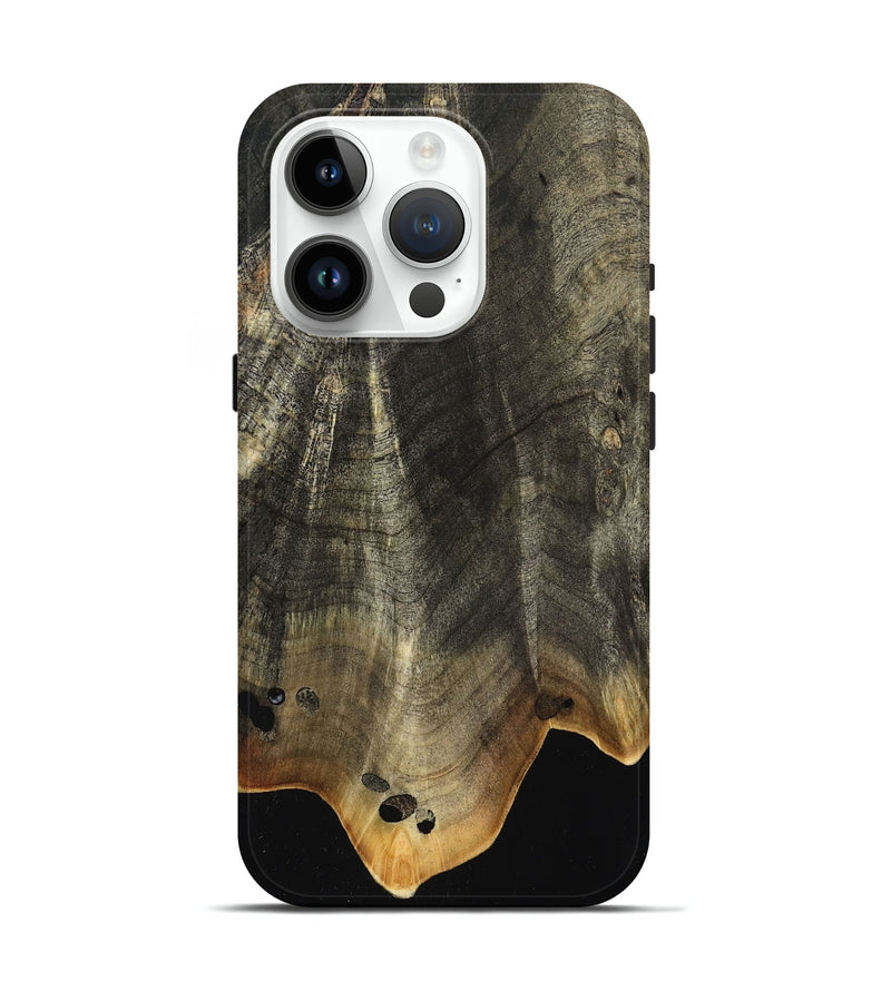 iPhone 15 Pro Wood Live Edge Phone Case - Elmo (Wood Burl, 799659)
