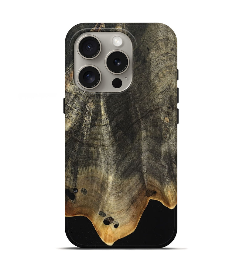 iPhone 16 Pro Wood Live Edge Phone Case - Elmo (Wood Burl, 799659)