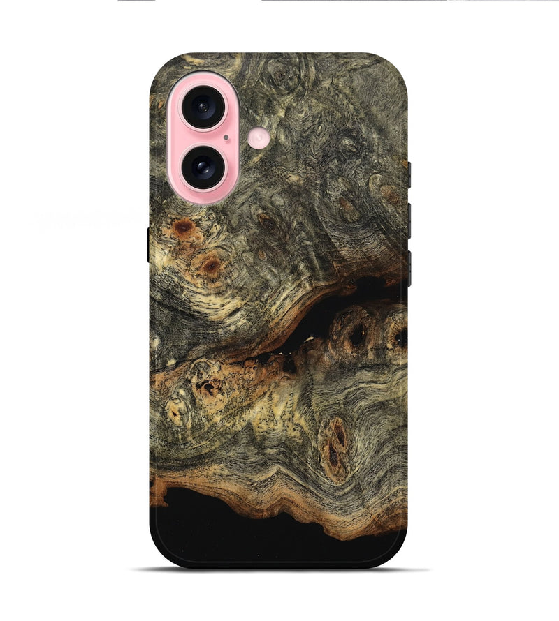 iPhone 16 Wood Live Edge Phone Case - Johnna (Wood Burl, 799660)