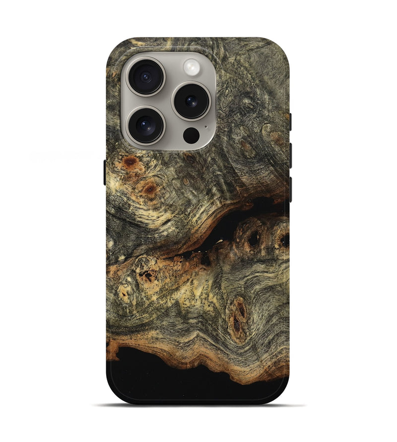 iPhone 16 Pro Wood Live Edge Phone Case - Johnna (Wood Burl, 799660)
