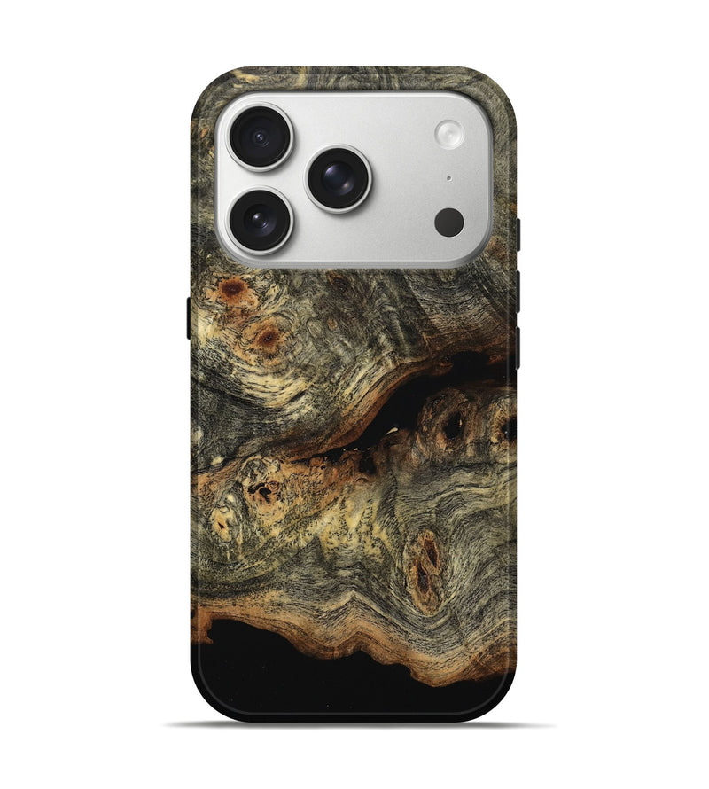 iPhone 17 Pro Wood Live Edge Phone Case - Johnna (Wood Burl, 799660)