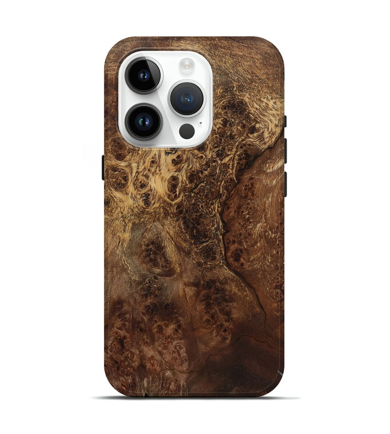 iPhone 15 Pro Wood Live Edge Phone Case - Zev (Wood Burl, 799661)