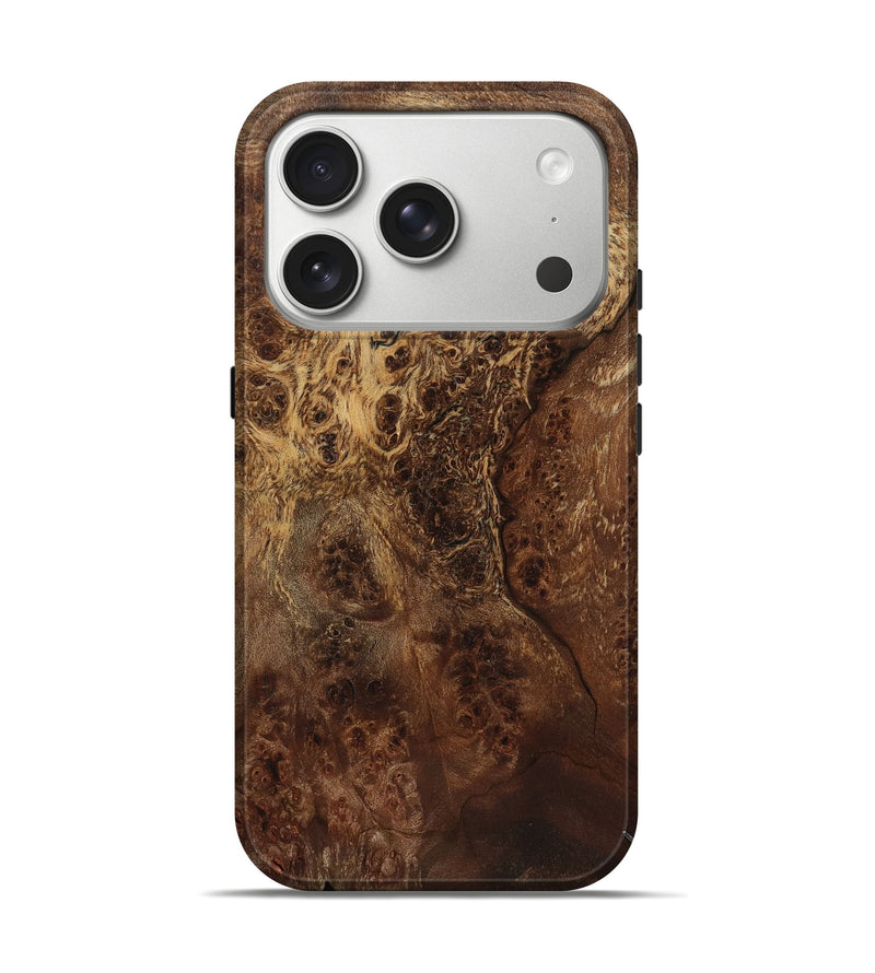 iPhone 17 Pro Wood Live Edge Phone Case - Zev (Wood Burl, 799661)