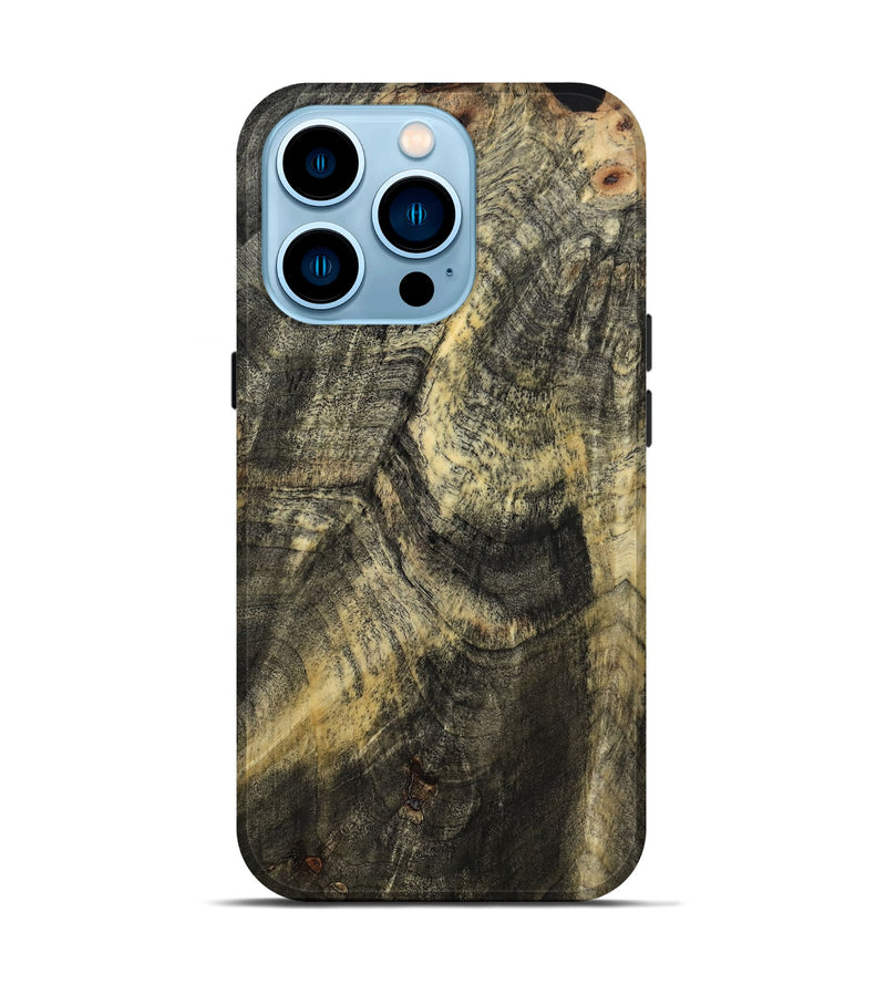 iPhone 14 Pro Wood Live Edge Phone Case - Memphis (Wood Burl, 799662)