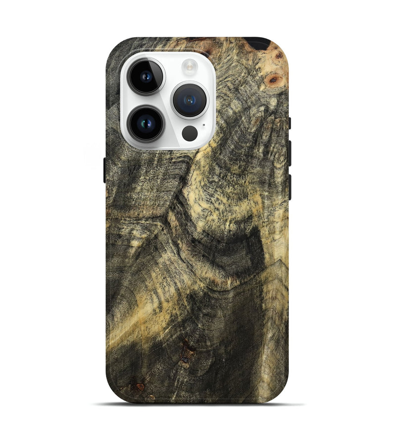 iPhone 15 Pro Wood Live Edge Phone Case - Memphis (Wood Burl, 799662)