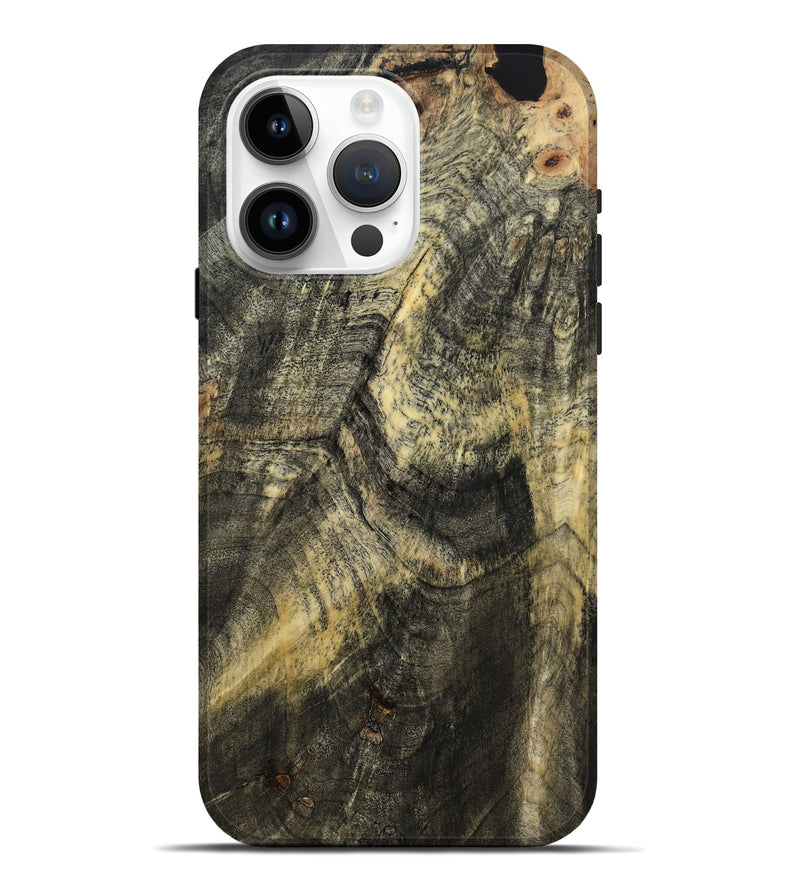 iPhone 15 Pro Max Wood Live Edge Phone Case - Memphis (Wood Burl, 799662)