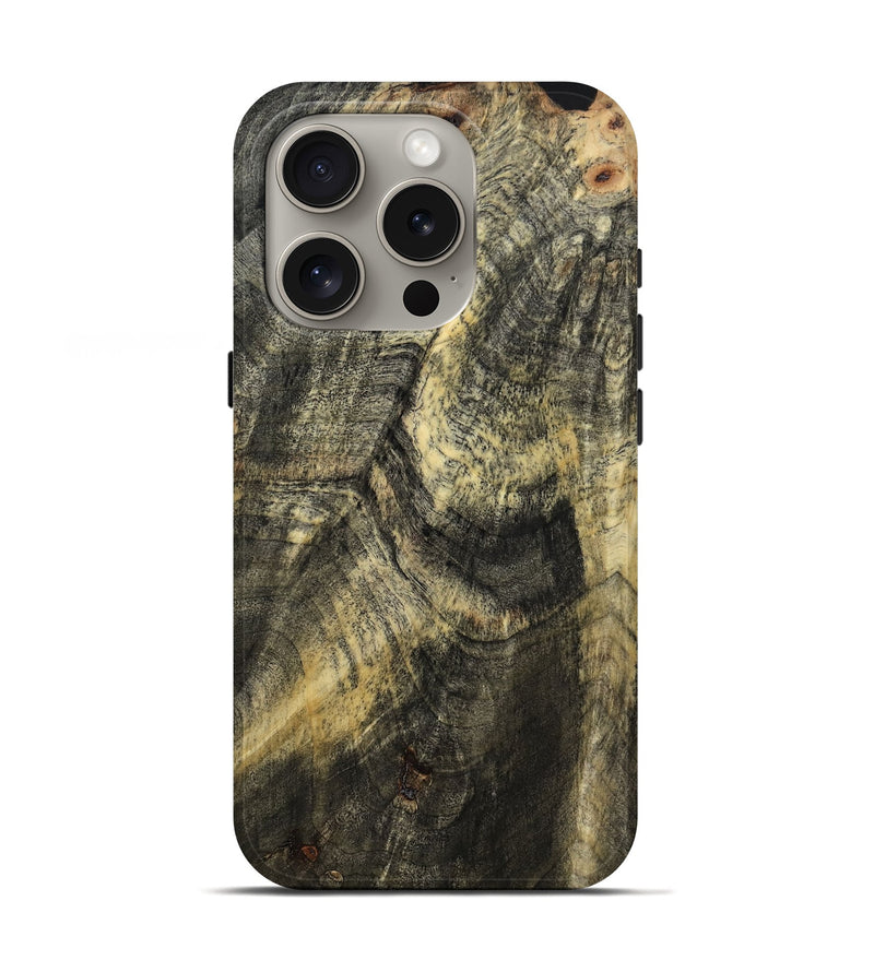 iPhone 16 Pro Wood Live Edge Phone Case - Memphis (Wood Burl, 799662)