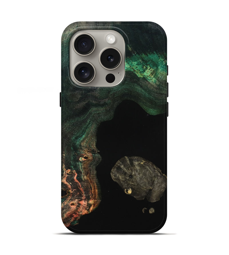 iPhone 16 Pro Wood Live Edge Phone Case - Ara (Wood Burl, 799663)