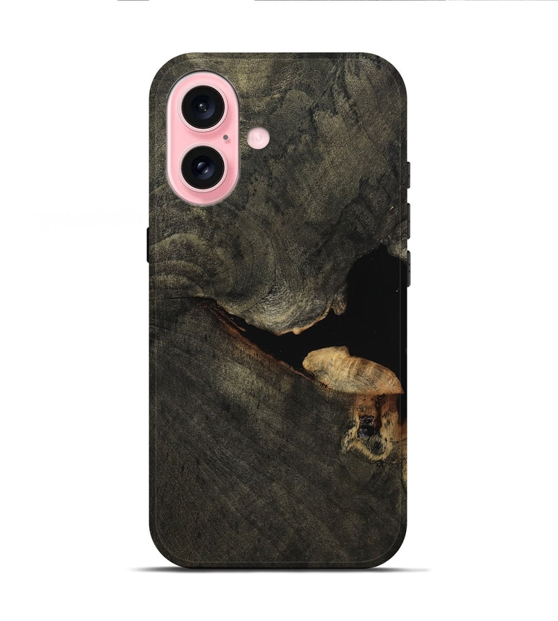 iPhone 16 Wood Live Edge Phone Case - Mervin (Wood Burl, 799664)