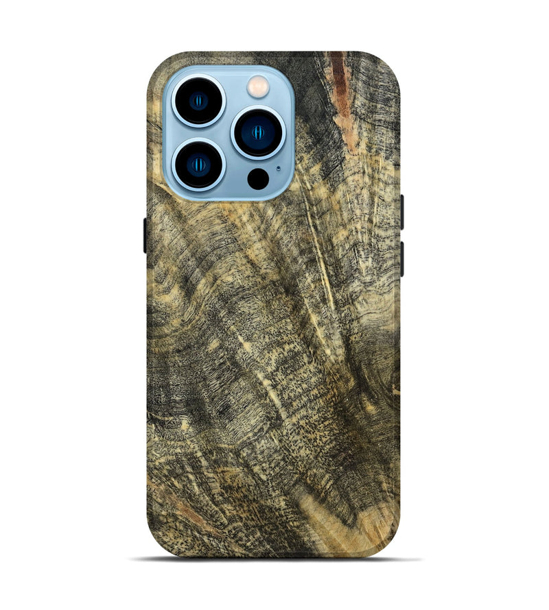 iPhone 14 Pro Wood Live Edge Phone Case - Everly (Wood Burl, 799665)