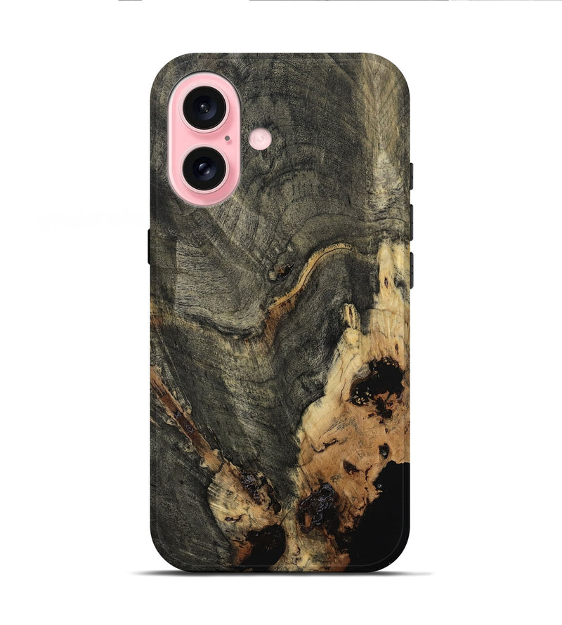 iPhone 16 Wood Live Edge Phone Case - Ronin (Wood Burl, 799666)