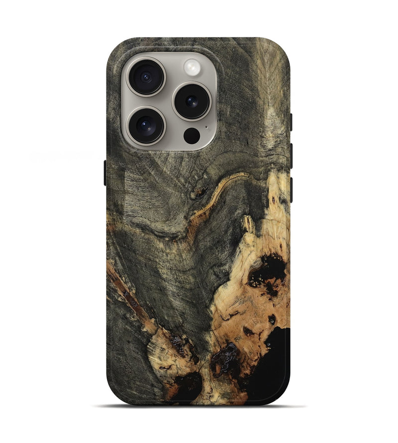 iPhone 16 Pro Wood Live Edge Phone Case - Ronin (Wood Burl, 799666)