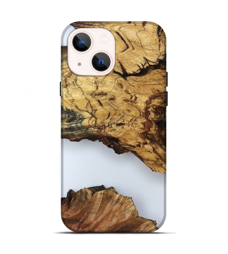 iPhone 13 Wood Live Edge Phone Case - Zaire (Clear, 799667)