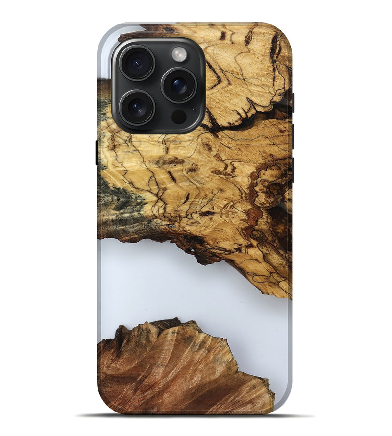 iPhone 16 Pro Max Wood Live Edge Phone Case - Zaire (Clear, 799667)