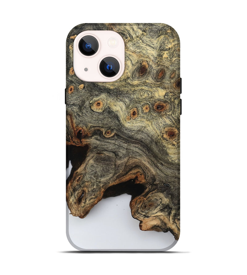 iPhone 14 Wood Live Edge Phone Case - Millie (Clear, 799668)