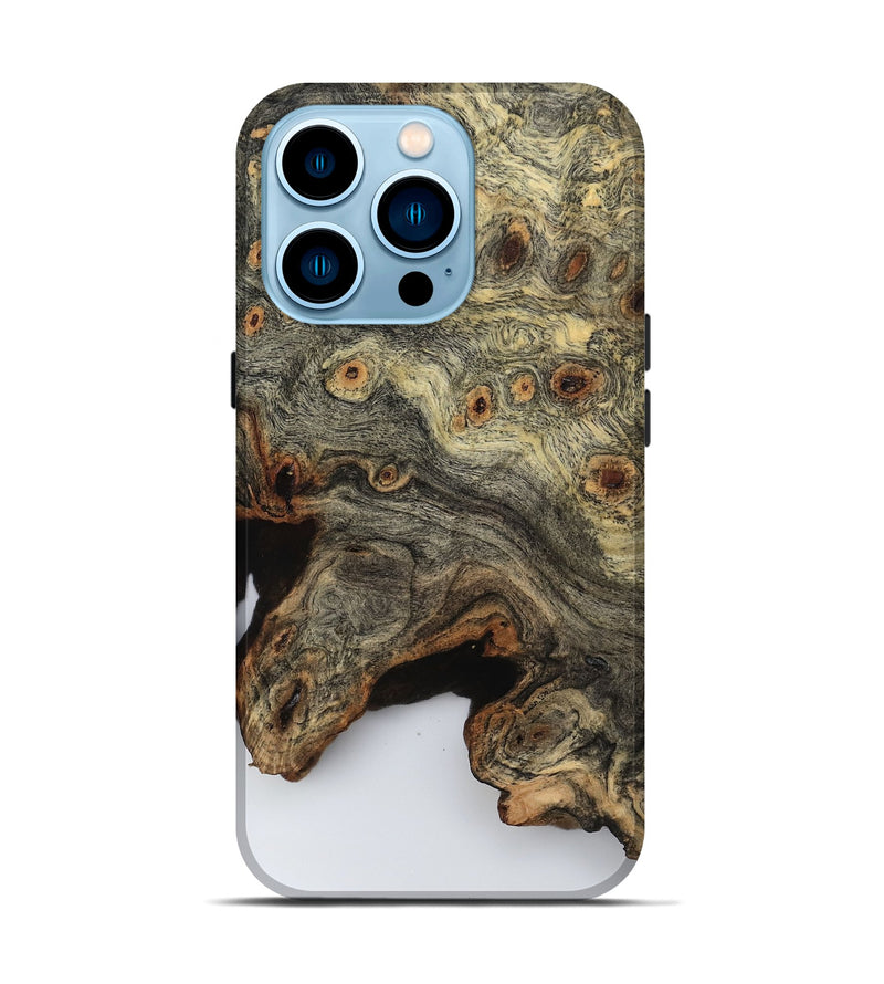 iPhone 14 Pro Wood Live Edge Phone Case - Millie (Clear, 799668)