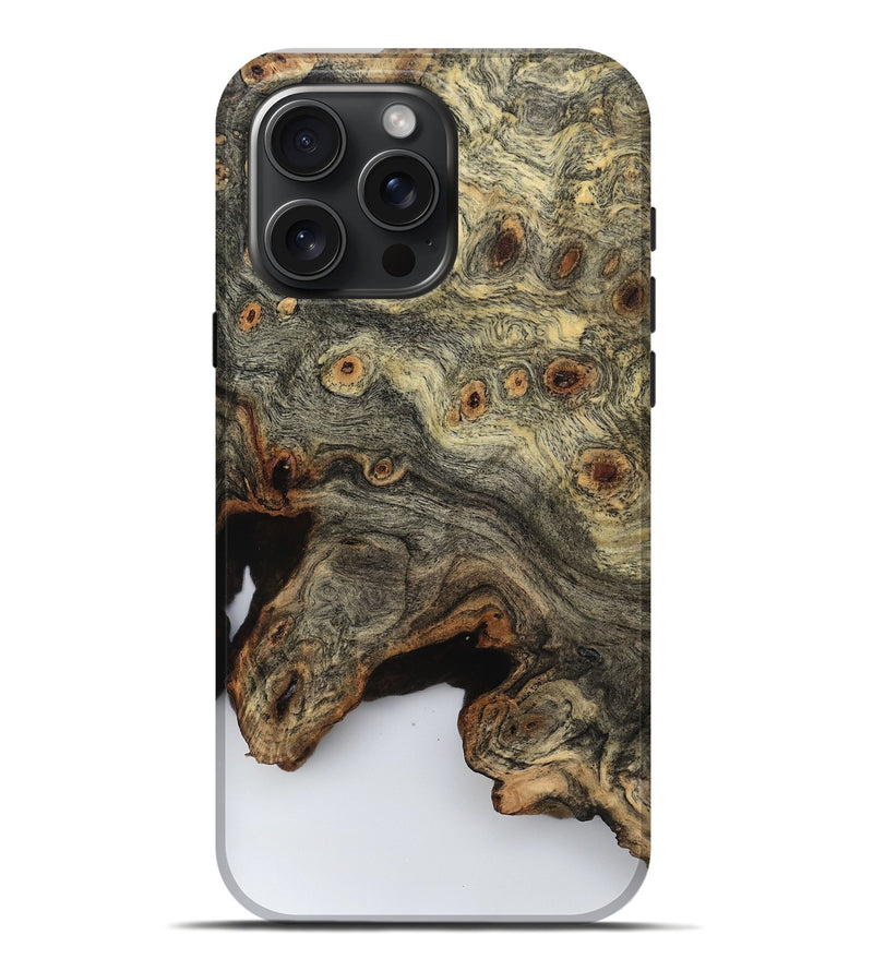 iPhone 16 Pro Max Wood Live Edge Phone Case - Millie (Clear, 799668)