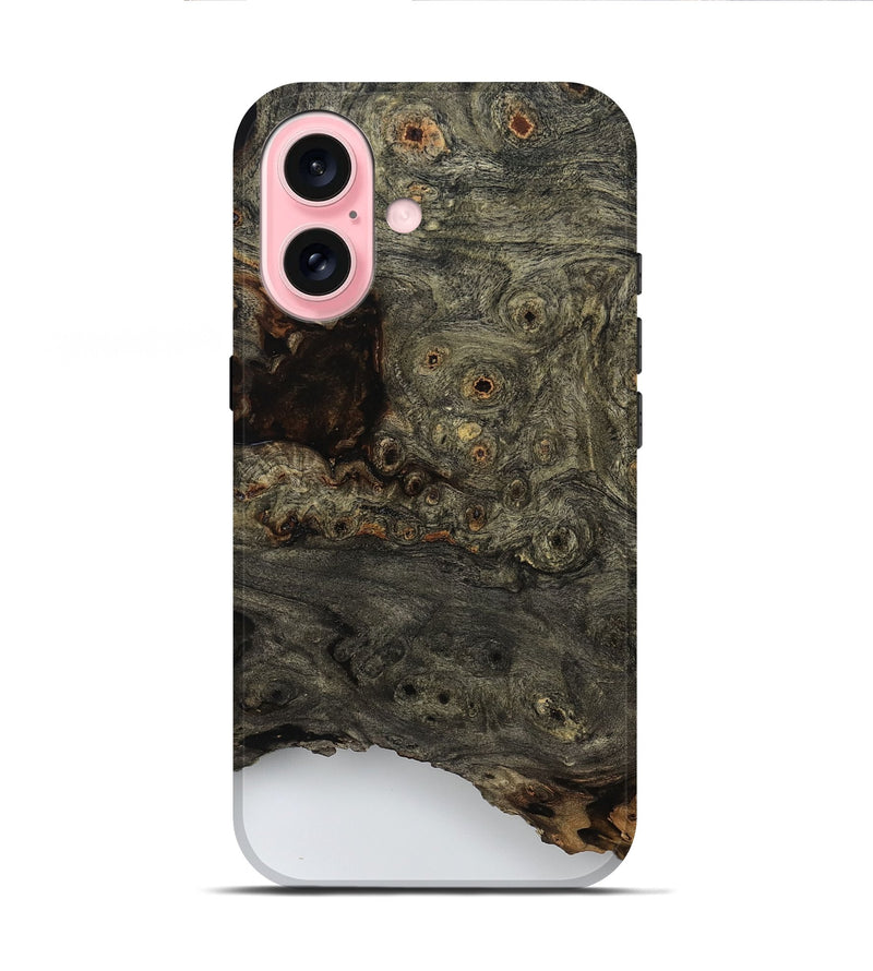 iPhone 16 Wood Live Edge Phone Case - Reece (Clear, 799669)
