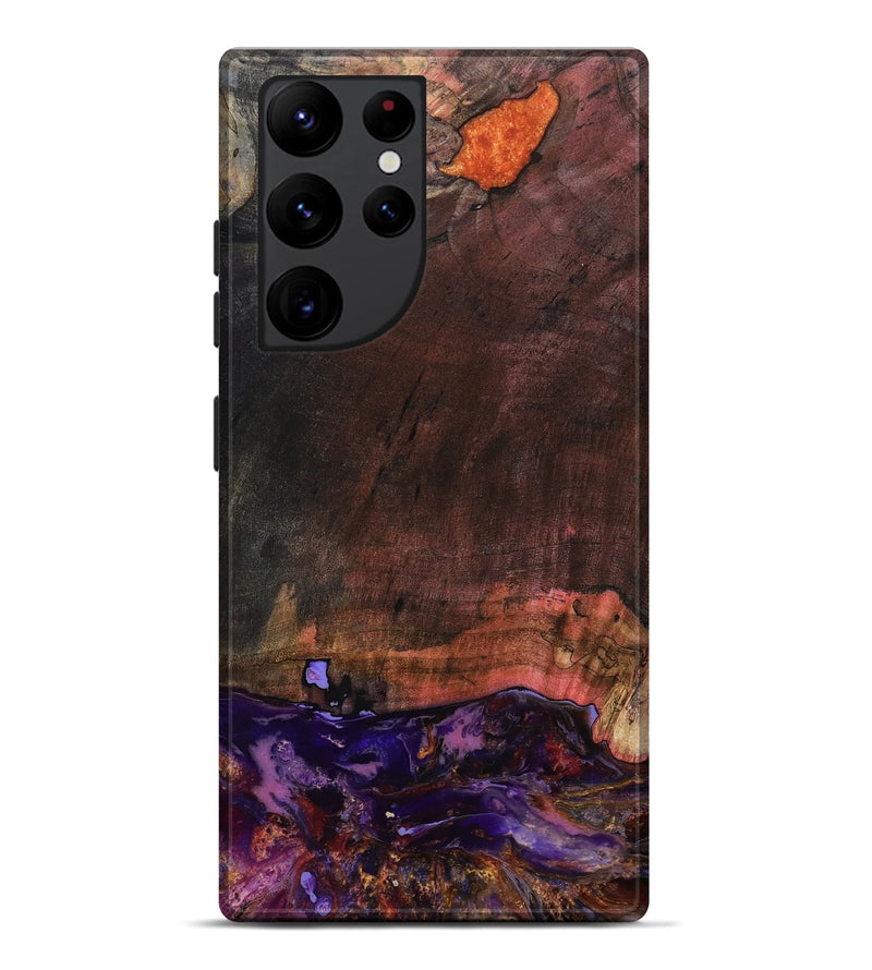 Galaxy S22 Ultra Wood Live Edge Phone Case - Israel (Red, 799670)