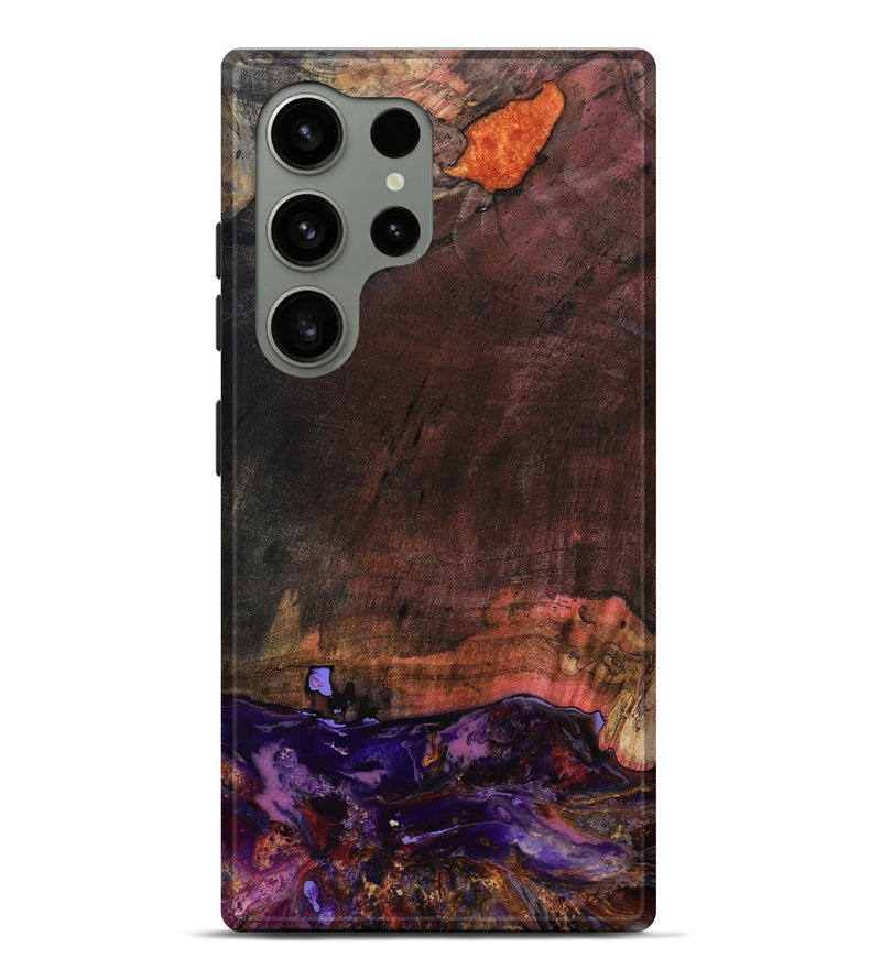 Galaxy S24 Ultra Wood Live Edge Phone Case - Israel (Red, 799670)